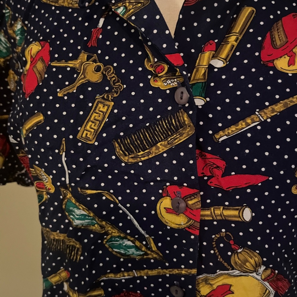 Pendleton Button Down Ladies Top Barber Comb Perf… - image 5